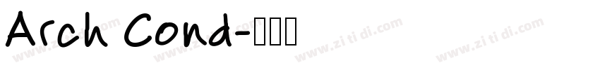 Arch Cond字体转换